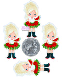 1pc - Girl resin planar P287