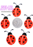 1pc - High Quality Lady Bug Resin Planar P70