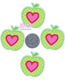 1pc  -Apple heart Resin Planars- P843