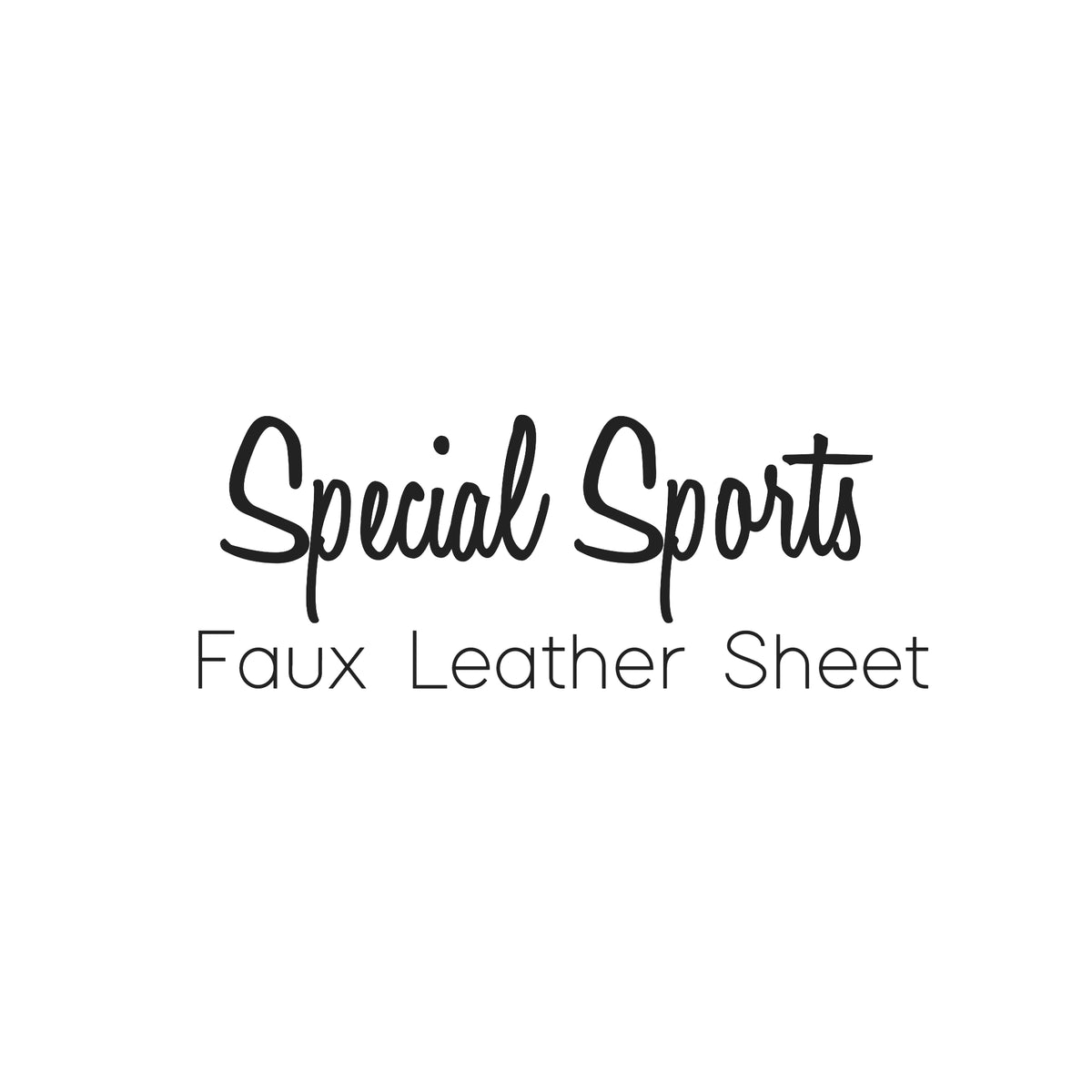 Special Sports- -1pc Faux Leather Sheet – Iselas Craft Shop