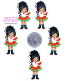 1pc - Girl resin planar P374