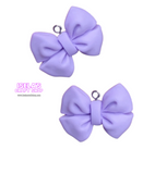 2PC Bow Charms Pendants Flat back Resin Cabochon