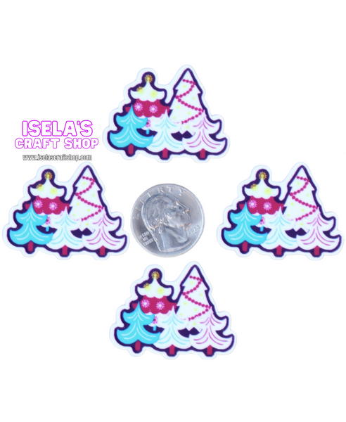 1pc-High Quality Christmas Tree Resin Planar-P1004