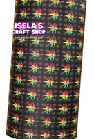 1pc Weed Faux Leather Sheet