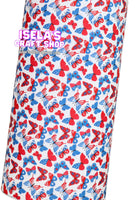 New 4th of july Butterflies  Faux Leather Sheet F505