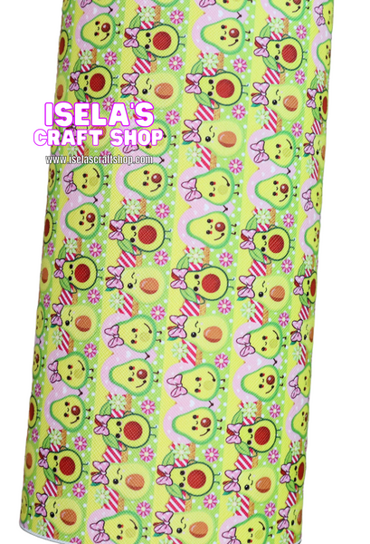 1pc Avocado Faux Leather Sheet -F421