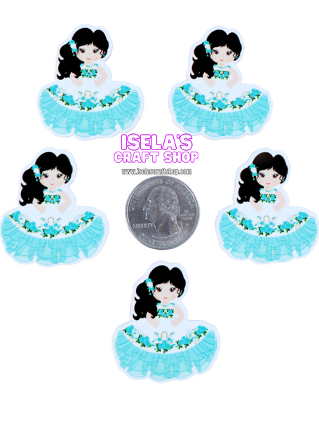 1pc  -  Girl Resin Planars P641