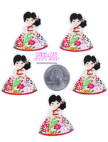 1pc -High quality Girl resin planar P662