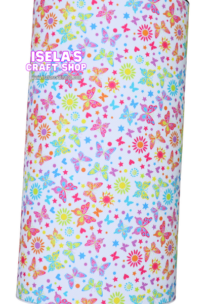 New 1pc butterfly Faux Leather Sheet F424