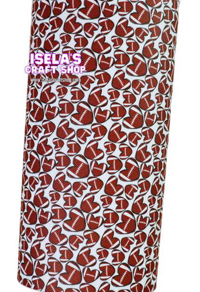 New 1pc Football Faux Leather Sheet F598
