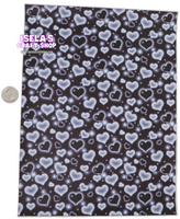 New 1pc Heart Faux Leather Sheet F522