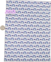 New 1pc Evil Eye  Faux Leather Sheet F391