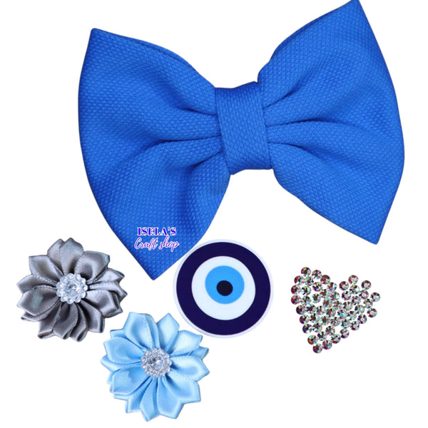 "DIY 5" Bow Kit with Pre-Attached Alligator Clip"-K21