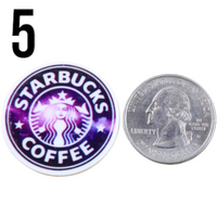 1pc-High quality Coffee  Resin Planar