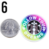 1pc-High quality Coffee  Resin Planar