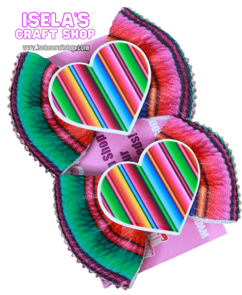 Small Serape Fabric bows