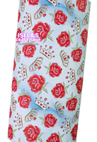 New 1pc ROSE Crown Faux Leather Sheet F52