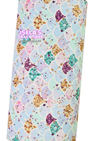1pc Mermaid Scales Faux Leather Sheet F16