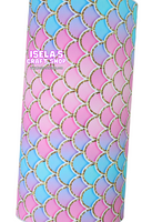 1pc Mermaid Scales Faux Leather Sheet F17