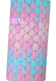 1pc Mermaid Scales Faux Leather Sheet F17
