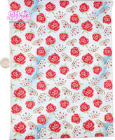 New 1pc ROSE Crown Faux Leather Sheet F52