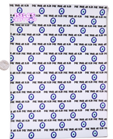 New 1pc Pal Mal de Ojo Faux Leather Sheet F28