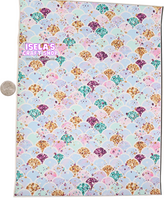 1pc Mermaid Scales Faux Leather Sheet F16
