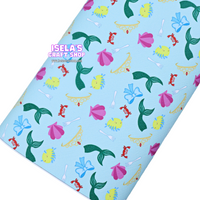 1pc Mermaid Fishtail Faux Leather Sheet F149