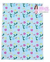 1pc Mermaid Fishtail Faux Leather Sheet F149