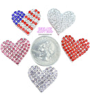Flat Back Rhinestone Heart