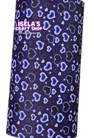New 1pc Blue Heart Faux Leather Sheet F691