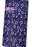 New 1pc Blue Heart Faux Leather Sheet F691
