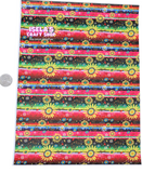 New 1pc Serape Sunflower  Faux Leather Sheet-F702