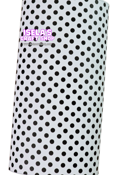 New 1pc Polka Dots Faux Leather Sheet F703