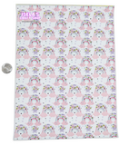 New 1pc Rainbow  Faux Leather Sheet F72