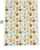 1pc Bee Faux Leather Sheet F70