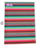 New 1pc Serape Faux Leather Sheet F86