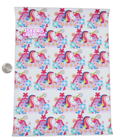 New 1pc- Unicorn Faux Leather Sheet F92
