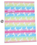 New 1pc Unicorn Faux Leather Sheet F94