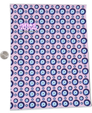 1pc Evil Eye Faux Leather Sheet F93