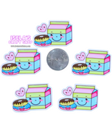 1pc-New High Quality Milk and Cookies Resin Planars P1201
