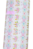New 1pc Unicorn Faux Leather Sheet F104