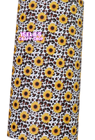 1pc Sunflower Faux Leather Sheet F230