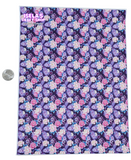 New 1pc Flower Faux Leather Sheet F108