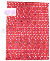 New 1pc Flower Faux Leather Sheet F487