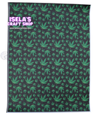 New 1pc Weed Faux Leather Sheet F157