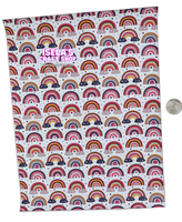 1pc Rainbow Faux Leather Sheet F171