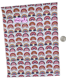 1pc Rainbow Faux Leather Sheet F171