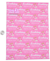New 1pc Birthday Princess Faux Leather Sheet F132