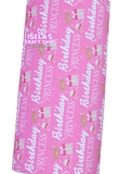 New 1pc Birthday Princess Faux Leather Sheet F132